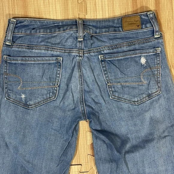 American Eagle Distressed Stretch Jegging Women's Size 2 - Picture 5 of 9